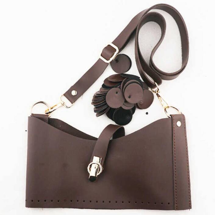 Deri Pullu Deri Çanta Seti - 3