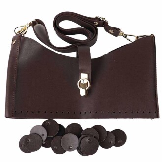 Deri Pullu Deri Çanta Seti - 8