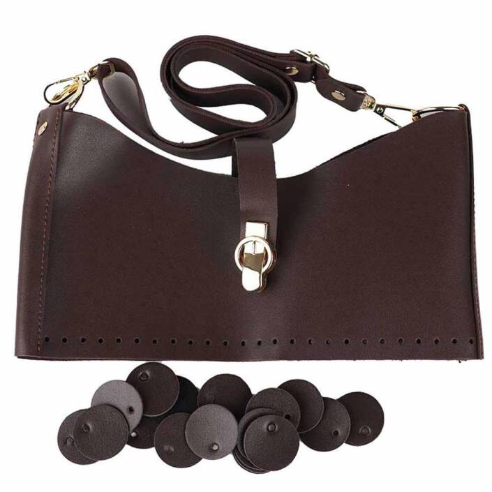 Deri Pullu Deri Çanta Seti - 8