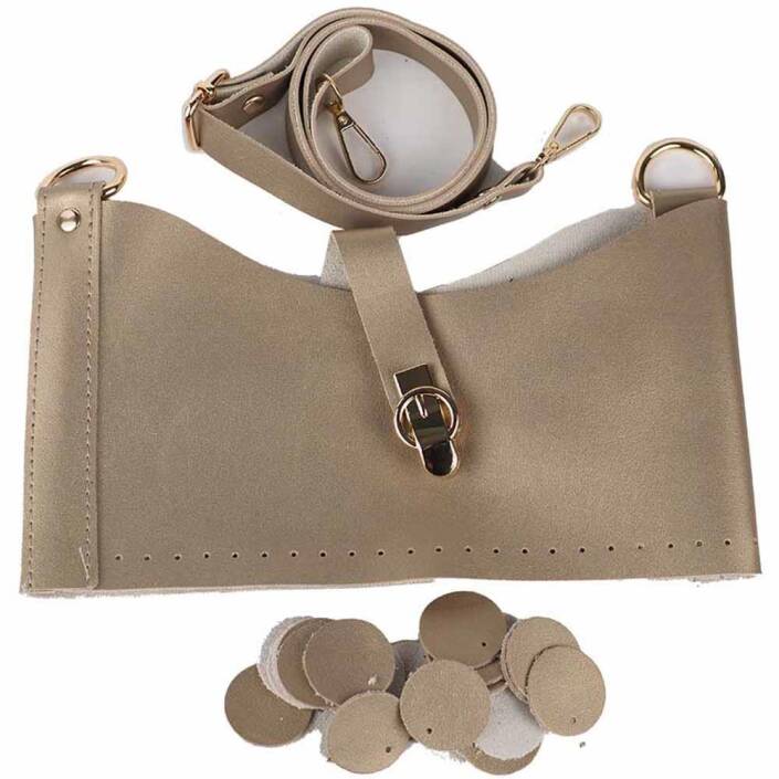 Deri Pullu-1 Deri Çanta Seti - 6