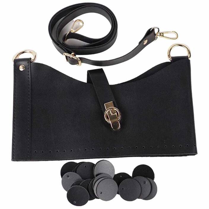 Deri Pullu-1 Deri Çanta Seti - 10