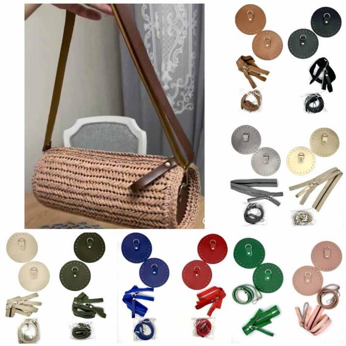 Deri Silindir Çanta Seti - 1