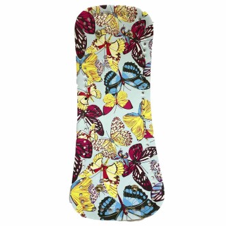 Desenli Deri Çanta Tabanı Deri ( 12x30 Cm ) Kelebek - Orivyum