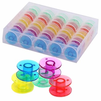 Dikiş Makinası Plastik Masurası 25 Adet Ve Saklama Kutusu - Orivyum