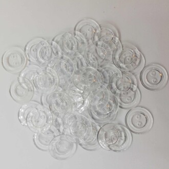Düğme Şeffaf 6 Li ( 2cm ) - Orivyum