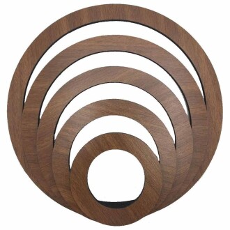 Düş Kapanı Makrome Halkası Ahşap 5 Boy - Orivyum