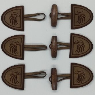 Efe Yelek Düğme Seti ( Çoban Derili ) Kartal - Orivyum