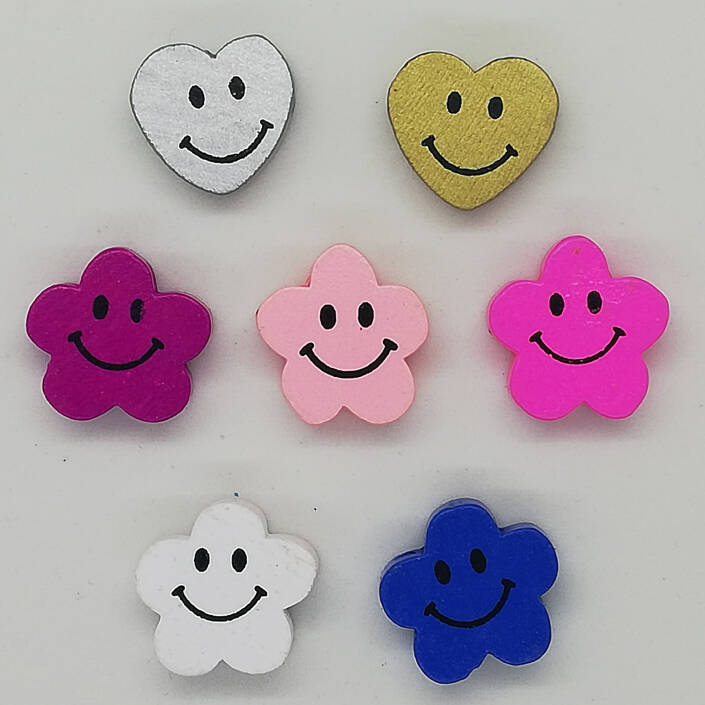 Emzik Zinciri Ara Boncuk Gülen Yüz - 1