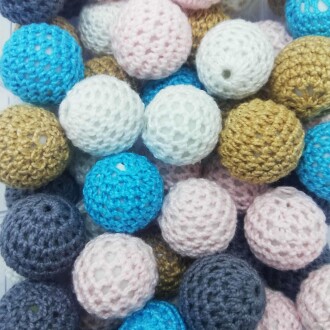 Emzik Zinciri Ara Boncuk Örgü Top - Orivyum