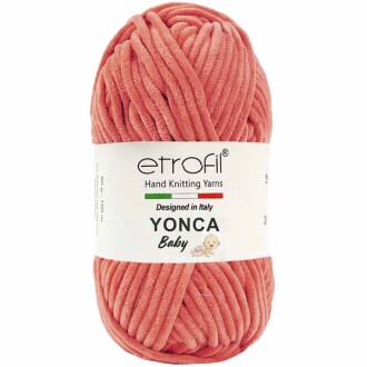 Etrofil Yonca Baby Kadife Örgü İpi 70216 Turuncu - Etrofil