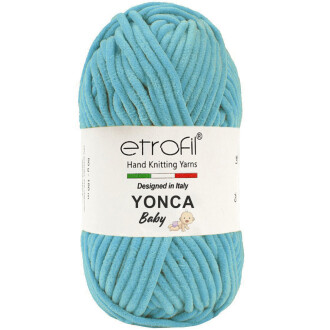 Etrofil Yonca Baby Kadife Örgü İpi 70519 Açık Turkuaz - Etrofil