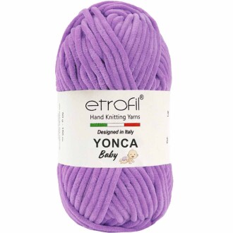 Etrofil Yonca Baby Kadife Örgü İpi 70607 Lila - Etrofil