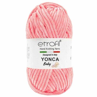 Etrofil Yonca Baby Kadife Örgü İpi 73015 Açık Pembe - Etrofil