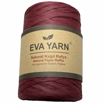 EvaYarn Yerli Rafya İpi ( 150 Gram ) Bordo - Orivyum
