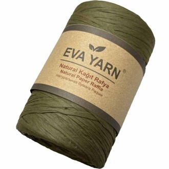EvaYarn Yerli Rafya İpi ( 150 Gram ) Haki - Orivyum