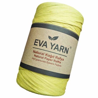 EvaYarn Yerli Rafya İpi ( 150 Gram ) Hardal - Orivyum