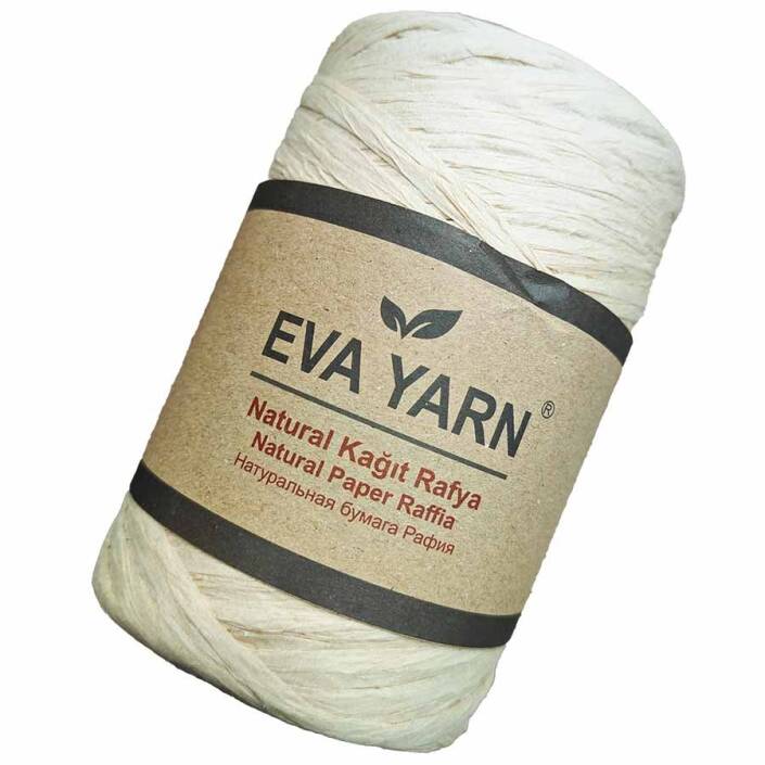 EvaYarn Yerli Rafya İpi ( 150 Gram ) Hasır - 1