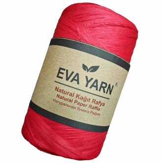EvaYarn Yerli Rafya İpi ( 150 Gram ) Kırmızı - Orivyum