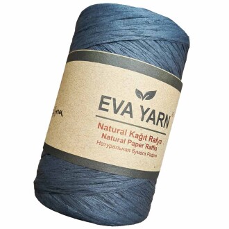 EvaYarn Yerli Rafya İpi ( 150 Gram ) Koyu Gri - Orivyum