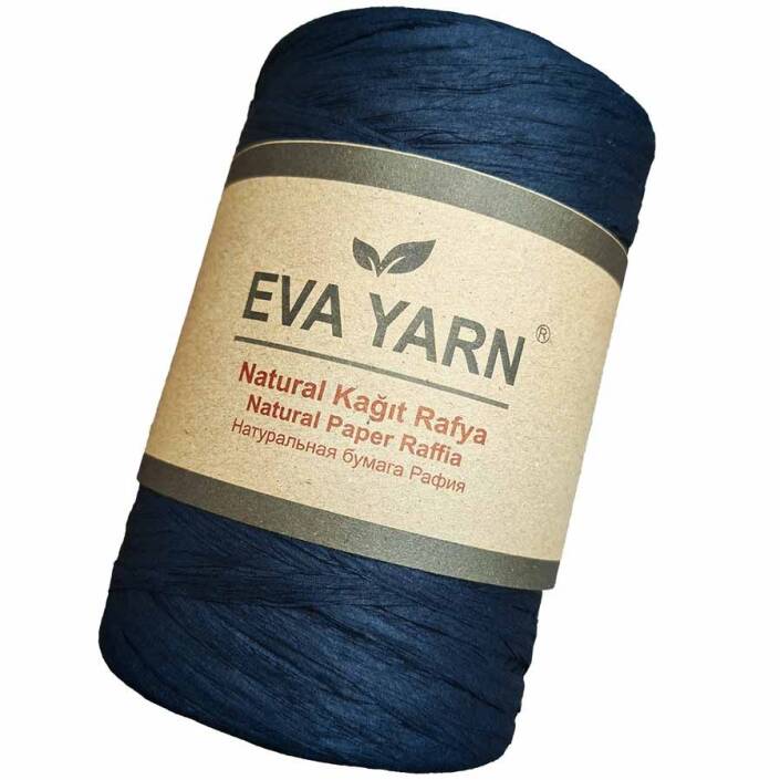 EvaYarn Yerli Rafya İpi ( 150 Gram ) Siyah - 1
