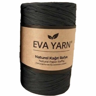 EvaYarn Yerli Rafya İpi ( 150 Gram ) Siyah - 2