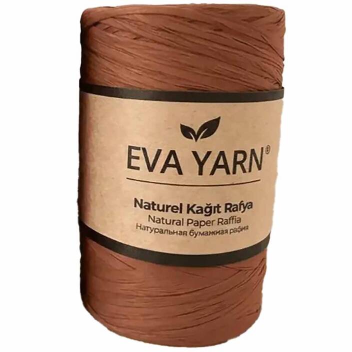 EvaYarn Yerli Rafya İpi ( 150 Gram ) Taba - 2