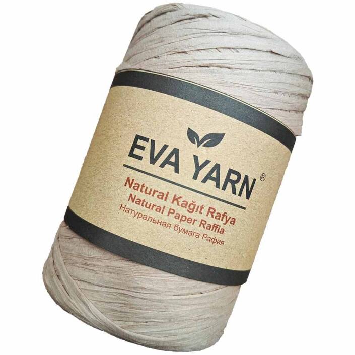 EvaYarn Yerli Rafya İpi ( 150 Gram ) Vizon - 1