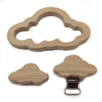 Figürlü Ahşap Diş Kaşıyıcı Bulut - Orivyum