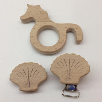 Figürlü Ahşap Diş Kaşıyıcı Deniz Atı - Orivyum