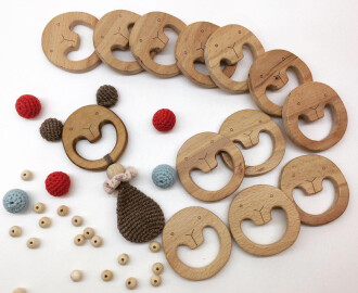 Figürlü Ahşap Diş Kaşıyıcı Kunduz - Orivyum