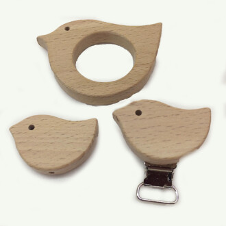 Figürlü Ahşap Diş Kaşıyıcı Kuş - Orivyum