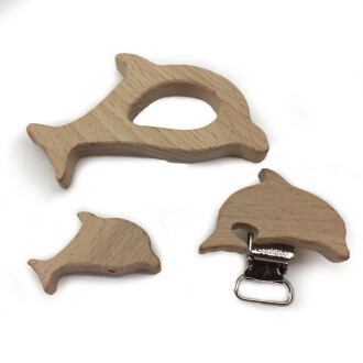 Figürlü Ahşap Diş Kaşıyıcı Yunus - Orivyum