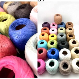 Fold Elit Rafya İpi ( 50 Gram ) 22 Kırmızı - 3