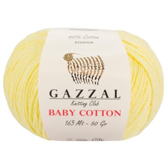Gazzal Baby Cotton Örgü İpi 3413 Sarı - Gazzal 