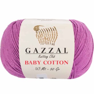 Gazzal Baby Cotton Örgü İpi 3414 Lila - Gazzal 
