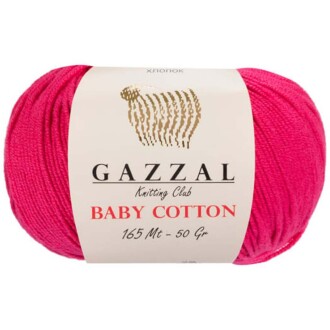 Gazzal Baby Cotton Örgü İpi 3415 Fuşya - Gazzal 