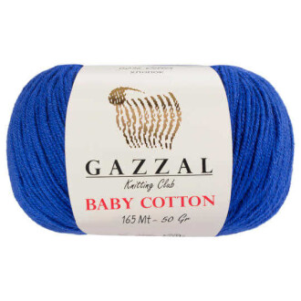 Gazzal Baby Cotton Örgü İpi 3421 Saks Mavisi - Gazzal 
