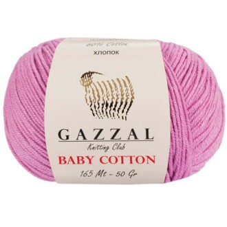 Gazzal Baby Cotton Örgü İpi 3422 Pembe - Gazzal 