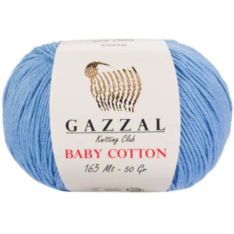 Gazzal Baby Cotton Örgü İpi 3423 Açık Mavi - Gazzal 