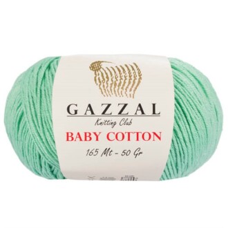 Gazzal Baby Cotton Örgü İpi 3425 Su Yeşili - Gazzal 