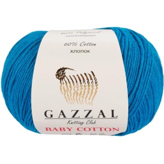Gazzal Baby Cotton Örgü İpi 3428 Mavi - Gazzal 