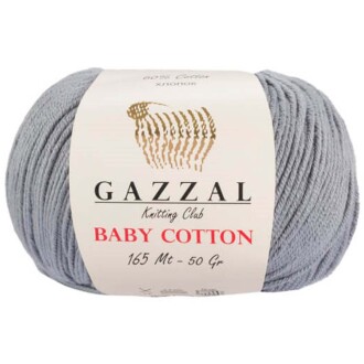 Gazzal Baby Cotton Örgü İpi 3430 Gri - Gazzal 