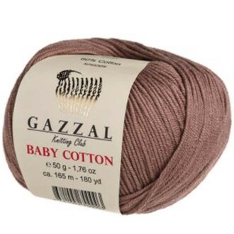 Gazzal Baby Cotton Örgü İpi 3434 Açık Kahve - Gazzal 