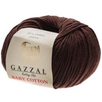 Gazzal Baby Cotton Örgü İpi 3436 Kahverengi - Gazzal 