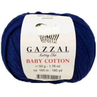Gazzal Baby Cotton Örgü İpi 3438 Lacivert - Gazzal 