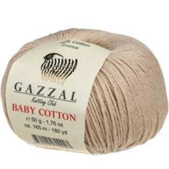 Gazzal Baby Cotton Örgü İpi 3446 Açık Bej - Gazzal 