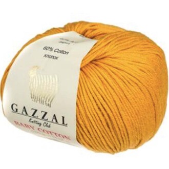 Gazzal Baby Cotton Örgü İpi 3447 Hardal - Gazzal 
