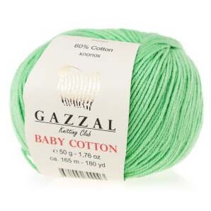 Gazzal Baby Cotton Örgü İpi 3466 Elma Yeşili - Gazzal 