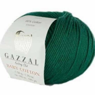 Gazzal Baby Cotton Örgü İpi 3467 Zümrüt Yeşili - Gazzal 