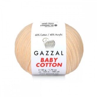 Gazzal Baby Cotton Örgü İpi 3469 Ten Rengi - 